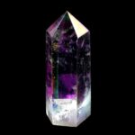 Aqua | Angel Aura Bergkristall Spitze Höhe 54 mm aus Brasilien Edelsteine Heilsteine bei Wunderstein24