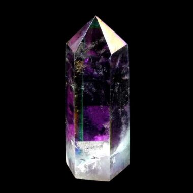 Aqua | Angel Aura Bergkristall Spitze Höhe 66 mm aus Brasilien Edelsteine Heilsteine bei Wunderstein24
