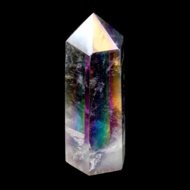 Aqua | Angel Aura Bergkristall Spitze Höhe 66 mm aus Brasilien Edelsteine Heilsteine bei Wunderstein24