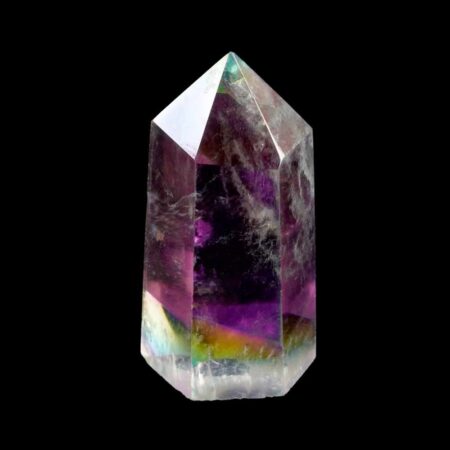 Aqua | Angel Aura Bergkristall Spitze Höhe 61 mm aus Brasilien Edelsteine Heilsteine bei Wunderstein24