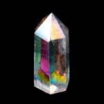 Aqua | Angel Aura Bergkristall Spitze Höhe 61 mm aus Brasilien Edelsteine Heilsteine bei Wunderstein24