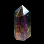 große Aqua | Angel Aura Bergkristall Spitze Höhe 73 mm aus Brasilien Edelsteine Heilsteine bei Wunderstein24