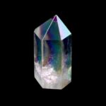 Aqua | Angel Aura Bergkristall Spitze Höhe 56 mm aus Brasilien Edelsteine Heilsteine bei Wunderstein24