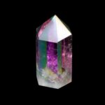 Aqua | Angel Aura Bergkristall Spitze Höhe 56 mm aus Brasilien Edelsteine Heilsteine bei Wunderstein24