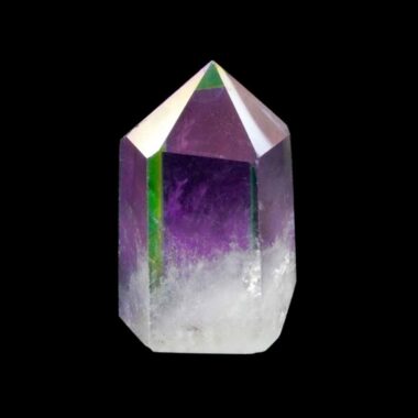 Aqua | Angel Aura Bergkristall Spitze Höhe 49 mm aus Brasilien Edelsteine Heilsteine bei Wunderstein24