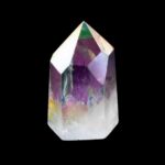 Aqua | Angel Aura Bergkristall Spitze Höhe 48 mm aus Brasilien Edelsteine Heilsteine bei Wunderstein24