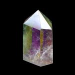 Aqua | Angel Aura Bergkristall Spitze Höhe 41 mm aus Brasilien Edelsteine Heilsteine bei Wunderstein24