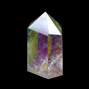 Aqua | Angel Aura Bergkristall Spitze Höhe 55 mm aus Brasilien Edelsteine Heilsteine bei Wunderstein24
