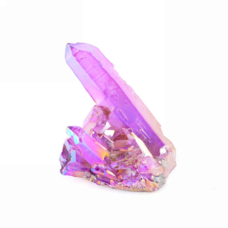 Aqua Angel Aura Bergkristall Stufe lila | violett aus Brasilien Edelsteine Heilsteine bei Wunderstein24