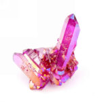 Aqua Angel Aura Bergkristall Stufe lila | violett aus Brasilien Edelsteine Heilsteine bei Wunderstein24