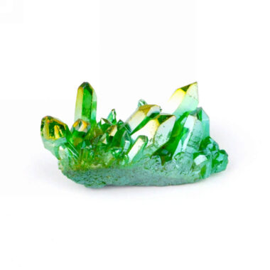 Aqua Angel Aura Bergkristall Stufe grün aus Brasilien Edelsteine Heilsteine bei Wunderstein24