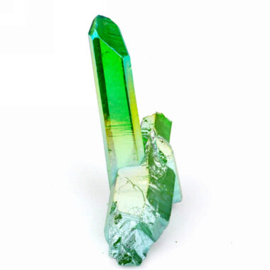 Aqua Angel Aura Bergkristall Stufe grün aus Brasilien Edelsteine Heilsteine bei Wunderstein24