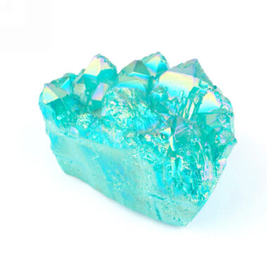 Aqua Angel Aura Bergkristall Stufe türkis aus Brasilien Edelsteine Heilsteine bei Wunderstein24