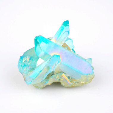 Aqua Angel Aura Bergkristall Stufe türkis aus Brasilien Edelsteine Heilsteine bei Wunderstein24