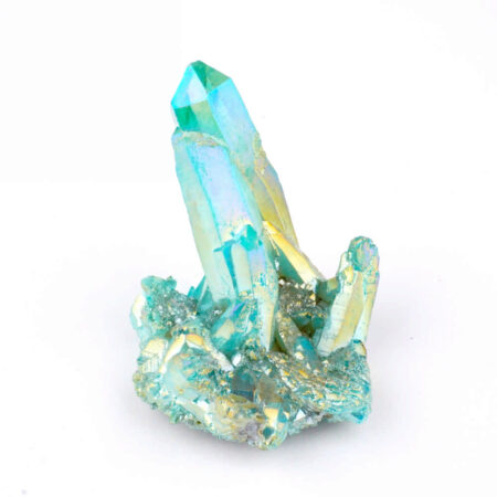 Aqua Angel Aura Bergkristall Stufe türkis aus Brasilien Edelsteine Heilsteine bei Wunderstein24