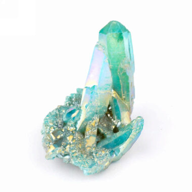Aqua Angel Aura Bergkristall Stufe türkis aus Brasilien Edelsteine Heilsteine bei Wunderstein24