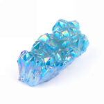Aqua Angel Aura Bergkristall Stufe türkis aus Brasilien Edelsteine Heilsteine bei Wunderstein24