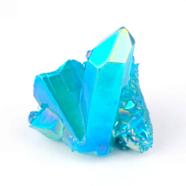 Aqua Angel Aura Bergkristall Stufe türkis aus Brasilien Edelsteine Heilsteine bei Wunderstein24
