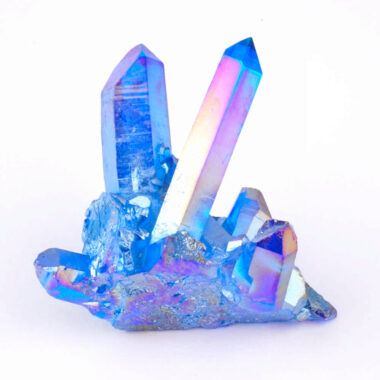 Aqua Angel Aura Bergkristall Stufe blau aus Brasilien Edelsteine Heilsteine bei Wunderstein24