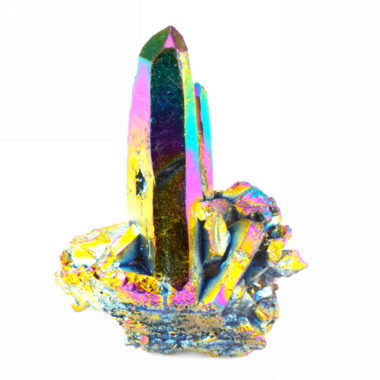 Aqua Angel Aura Bergkristall Stufe rainbow aus Brasilien Edelsteine Heilsteine bei Wunderstein24