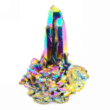 Aqua Angel Aura Bergkristall Stufe rainbow aus Brasilien Edelsteine Heilsteine bei Wunderstein24