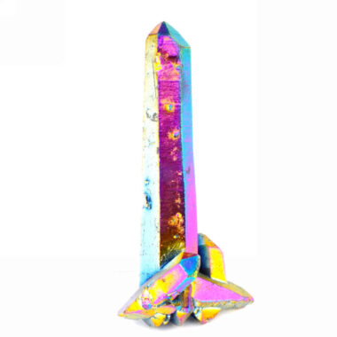 Aqua Angel Aura Bergkristall Stufe rainbow aus Brasilien Edelsteine Heilsteine bei Wunderstein24