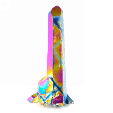 Aqua Angel Aura Bergkristall Stufe rainbow aus Brasilien Edelsteine Heilsteine bei Wunderstein24