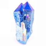 Aqua Angel Aura Bergkristall Stufe blau aus Brasilien Edelsteine Heilsteine bei Wunderstein24