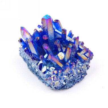 Aqua Angel Aura Bergkristall Stufe blau aus Brasilien Edelsteine Heilsteine bei Wunderstein24
