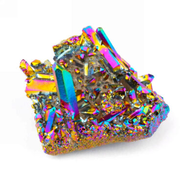 Aqua Angel Aura Bergkristall Stufe rainbow aus Brasilien Edelsteine Heilsteine bei Wunderstein24