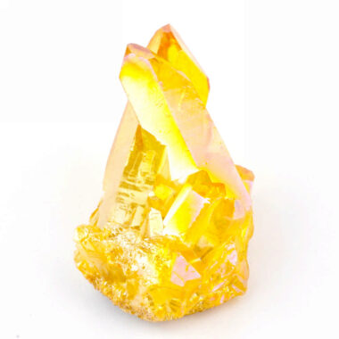 Aqua Angel Aura Bergkristall Stufe gelb aus Brasilien Edelsteine Heilsteine bei Wunderstein24