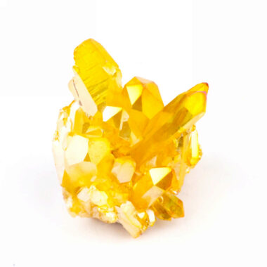 Aqua Angel Aura Bergkristall Stufe gelb aus Brasilien Edelsteine Heilsteine bei Wunderstein24