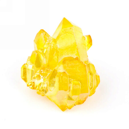Aqua Angel Aura Bergkristall Stufe gelb aus Brasilien Edelsteine Heilsteine bei Wunderstein24