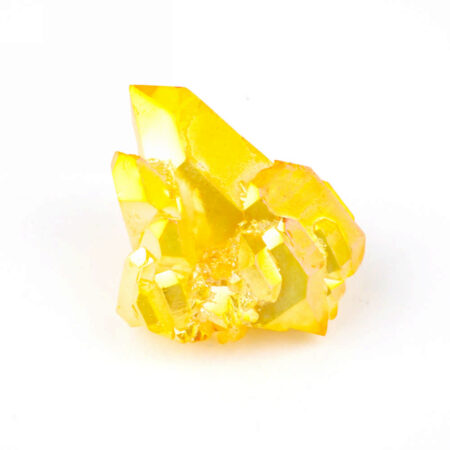Aqua Angel Aura Bergkristall Stufe gelb aus Brasilien Edelsteine Heilsteine bei Wunderstein24
