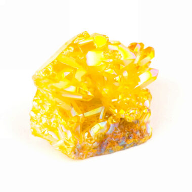Aqua Angel Aura Bergkristall Stufe gelb aus Brasilien Edelsteine Heilsteine bei Wunderstein24
