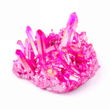 Aqua Angel Aura Bergkristall Stufe pink | rosa aus Brasilien Edelsteine Heilsteine bei Wunderstein24