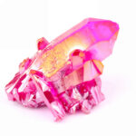 Aqua Angel Aura Bergkristall Stufe pink | rosa aus Brasilien Edelsteine Heilsteine bei Wunderstein24