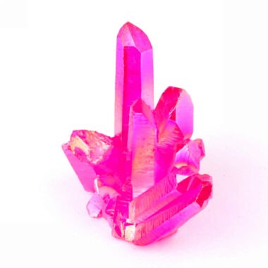 Aqua Angel Aura Bergkristall Stufe pink | rosa aus Brasilien Edelsteine Heilsteine bei Wunderstein24