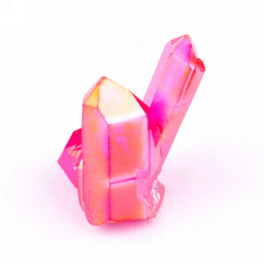 Aqua Angel Aura Bergkristall Stufe pink | rosa aus Brasilien Edelsteine Heilsteine bei Wunderstein24