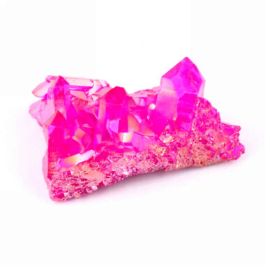 Aqua Angel Aura Bergkristall Stufe pink | rosa aus Brasilien Edelsteine Heilsteine bei Wunderstein24