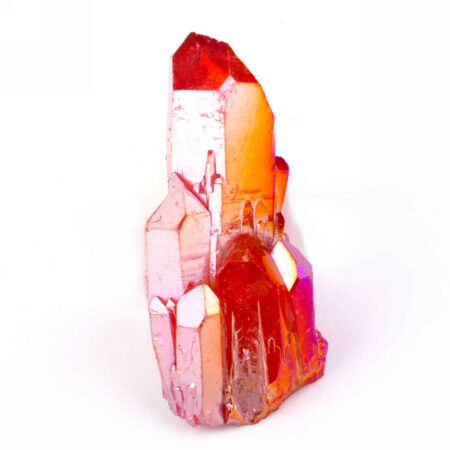 Aqua Angel Aura Bergkristall Stufe rot aus Brasilien Edelsteine Heilsteine bei Wunderstein24