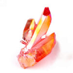 Aqua Angel Aura Bergkristall Stufe rot aus Brasilien Edelsteine Heilsteine bei Wunderstein24