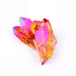 Aqua Angel Aura Bergkristall Stufe rot aus Brasilien Edelsteine Heilsteine bei Wunderstein24