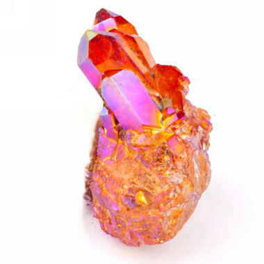 Aqua Angel Aura Bergkristall Stufe rot aus Brasilien Edelsteine Heilsteine bei Wunderstein24