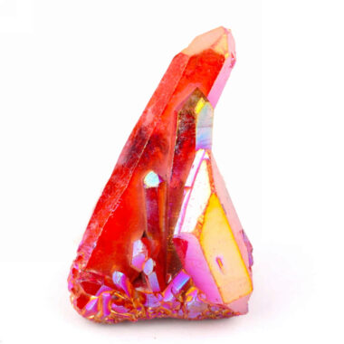 Aqua Angel Aura Bergkristall Stufe rot aus Brasilien Edelsteine Heilsteine bei Wunderstein24