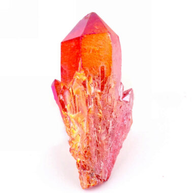 Aqua Angel Aura Bergkristall Stufe rot aus Brasilien Edelsteine Heilsteine bei Wunderstein24