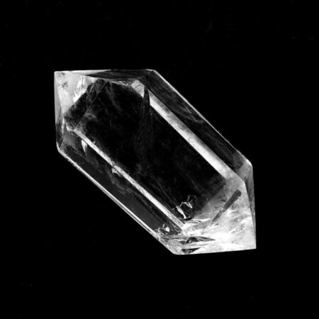 Bergkristall Doppelender Länge 64 mm glasklar aus Brasilien Edelsteine Heilsteine bei Wunderstein24