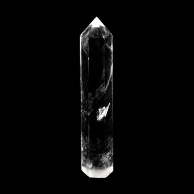 große Bergkristall Spitze Höhe 140 mm transparent und glasklar aus Brasilien Edelsteine Heilsteine bei Wunderstein24