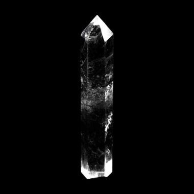 große Bergkristall Spitze Höhe 102 mm transparent und glasklar aus Brasilien Edelsteine Heilsteine bei Wunderstein24