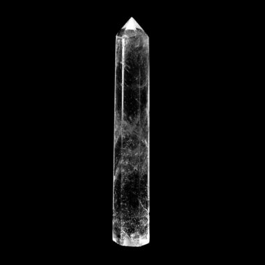 große Bergkristall Spitze Höhe 101 mm transparent und glasklar aus Brasilien Edelsteine Heilsteine bei Wunderstein24